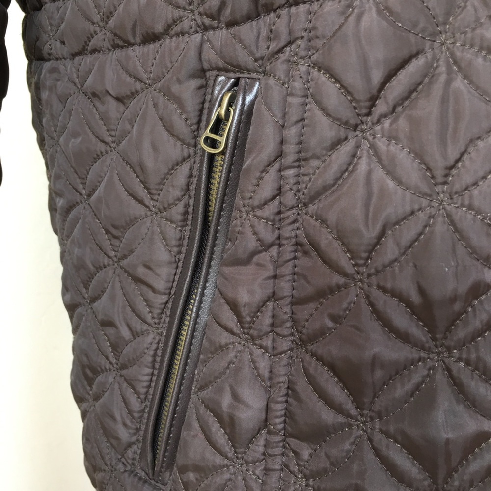 Marc New York Brown Detachable Hood Puffer Coat L - Picture 5 of 12